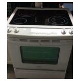 White Whirlpool Glass Top Range T3C