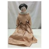 Antique Porcelain Doll w/ Stand L7A