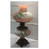 Vintage Double Globed Hurricane Lamp T13A