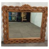 Large Framed Beveled Mirror T3A