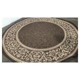 Indoor/Outdoor Circular Area Rug Q10C