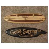 Two Surfboard Wall Hangings U16C
