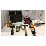 Assortment of Tools & a Rolatape Q7G