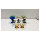 Vintage Cocktail Glasses in Color!  K7A