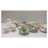 Vintage Bone China Teacups and Saucers K