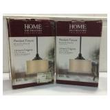 2 NEW Pendant Light Fixtures K7D