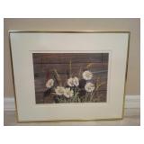 Signed Kjnell Orrling Framed Art "Daisies"