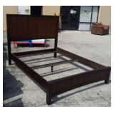 Solid Wood Queen Size Bed Frame Y10A