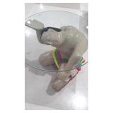 Hand Carved Solid Wood crouching Indain Table