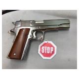 Rock island 1911, bright nickel, military style