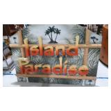 "ISLAND PARADISE" LED Store Sign U12A