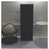 Revolving Globe, Shelf & Stool T8B