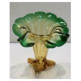 Vintage Hand Blown Lily Vase K16A