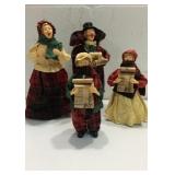 Paper Mache Christmas Carolers K