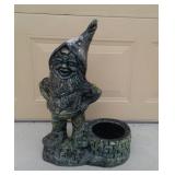 Concrete Garden Gnome Statue/Planter