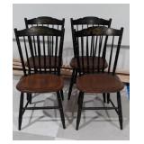 Set of 4 Hand Painted Hitchcock Chairs