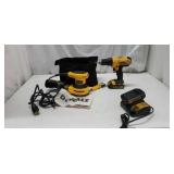 Dewalt Wired Sander & Cordless Drill X