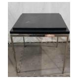 Dark Lead Stone Top Side Table X12B