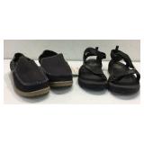 Pair of NEW Mens Crocs & Like New Sandals K13C