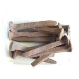 13 Antique Railroad Spikes U8C