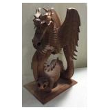 Incredible Wood Carved Dragon Z16A
