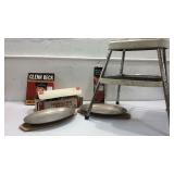 Vintage items, stool, trays, & More K7C