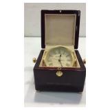 Gimbaled Howard Miller Clock in Wood Box K16G