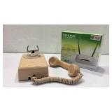 Vintage ITT Wall Phone & NIB Router K8C