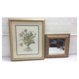 Botanical Print and Wall Mirror K15E