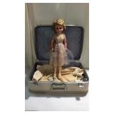 Vintage Doll & Suitcase Z7B