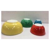 Vintage Primary Colors Pyrex Mixing Bowls K7D