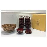 Set of Boxed Asian Bowl & Large Bowl Y15B