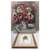 Floral Giclee & Bird House Art Q15E