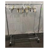 Portable Clothes Rack w/ Hangers #2 Q2
