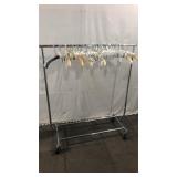 Portable Clothes Rack w/ Hangers #3 Q2