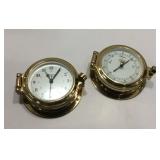 Weeks & Plath Brass Barometer and Clock K8C