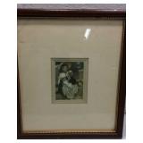 Vintage Print of Young Girl K15E