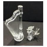 Swarovski Crystal Harp and Rooster K8D