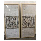 Set of Tall Matching Wall Art Q15D
