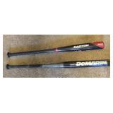 Two High-End  Bats- DeMarini & Easton U10C