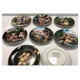 Collection of 8 Hummel Plates K16C