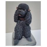Concrete Poodle Statue/Doorstop...NICE! U7D