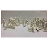 19 Piece Ceramic Nativity Scene K8B