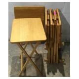 5 TV Tray Tables w Stand M10B