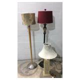 Table Lamp w 2 Floor Lamps M