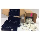 2 Boxes of Sterling Silver Jewelry Cards M7G
