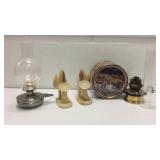 Oil Lamps, Bookends, Tin K7C