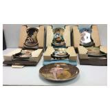 7 Collectible Boxes Plates K9C