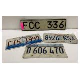 4  License Plates M16E