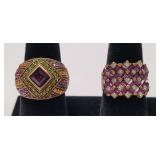 2 Kathy Levine La Vintage Fashion Rings